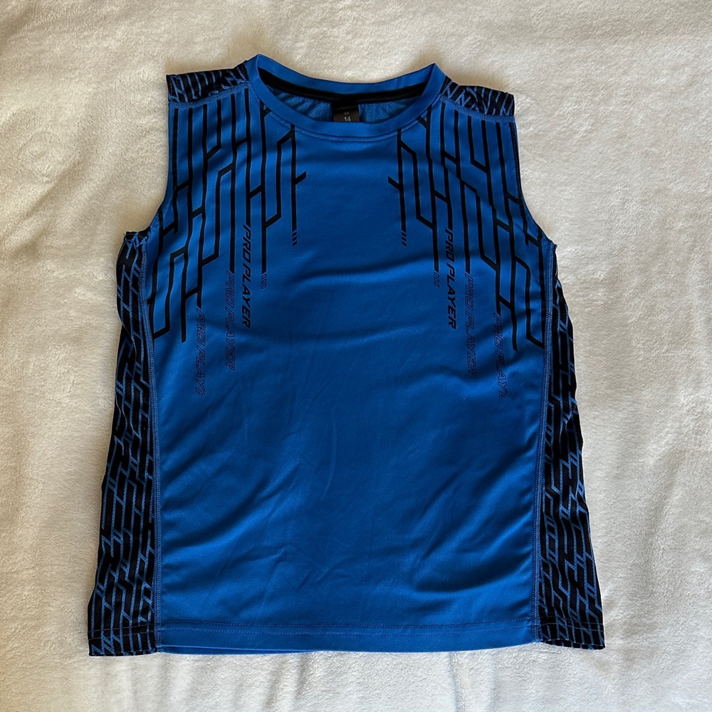 Blue Sleeveless Kids Top